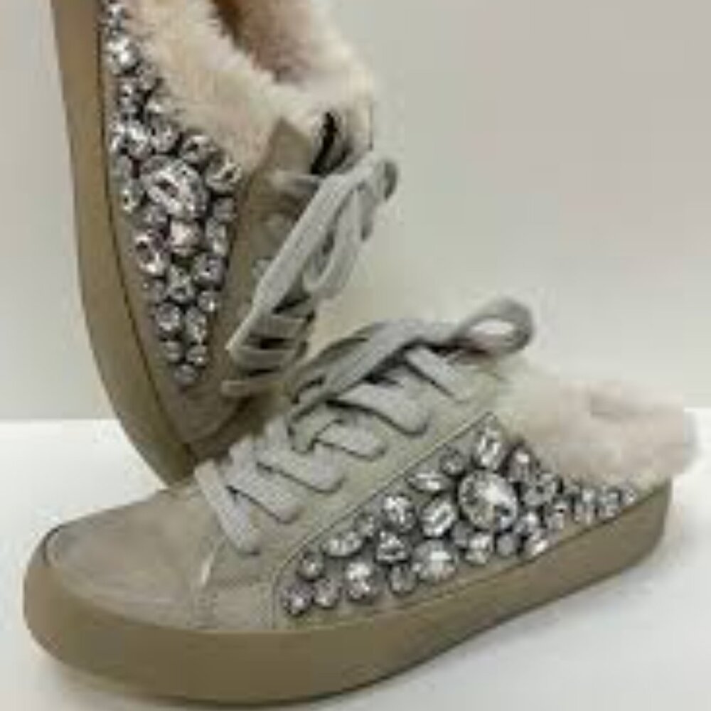 PORTIA grey BLING Slides by SHU SHOP  Style 1211 - Picture 3 of 3